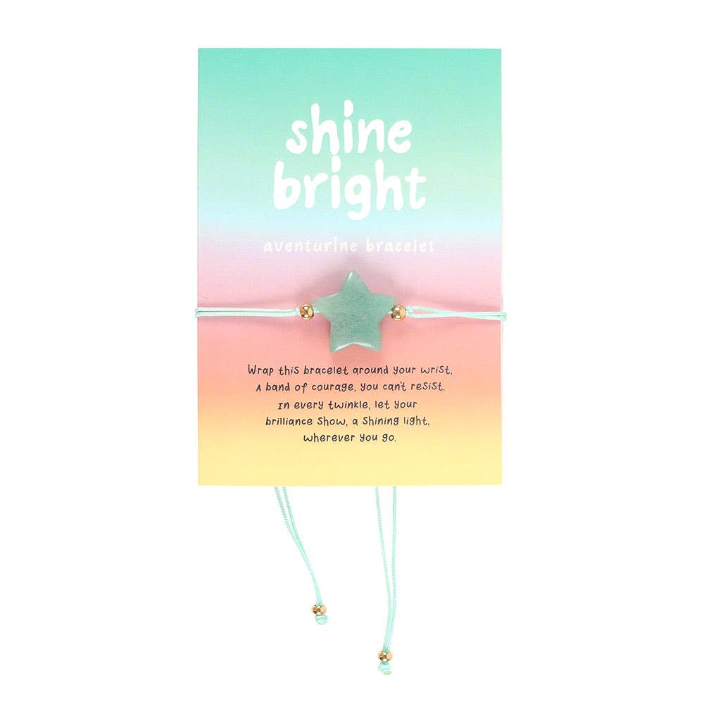 Something Different Wholesale – wholesale Charm/dangle bracelet – Shine Bright Aventurine Crystal Star Bracelet1