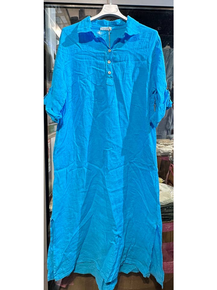 LÉA & LUC - Wholesale Dress - Women's - Long dress in 100% linen REF.2090049