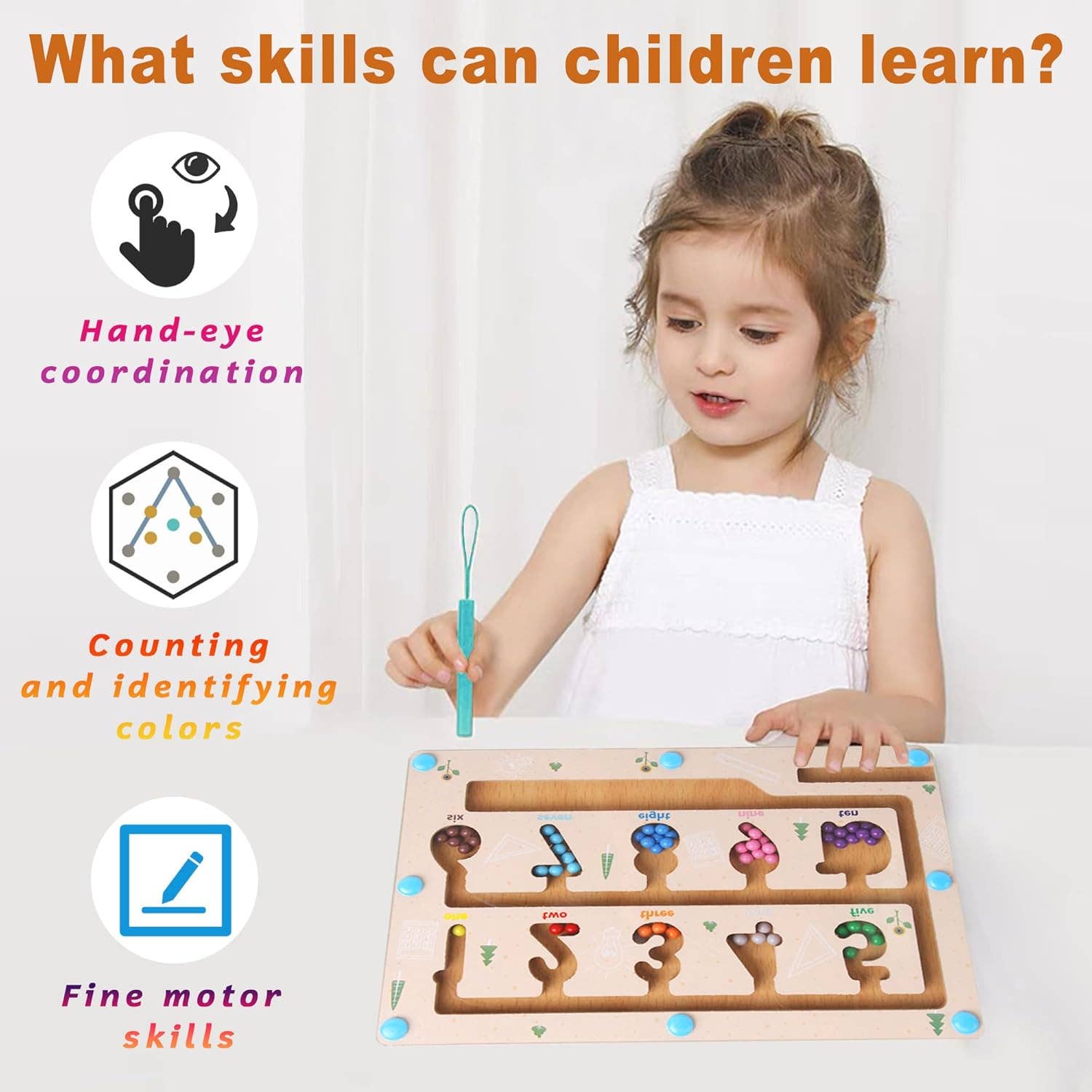 VIGOR - Wholesale Toy Car/Truck - Kids - Maze Educational Game Color Number Montessori Education9