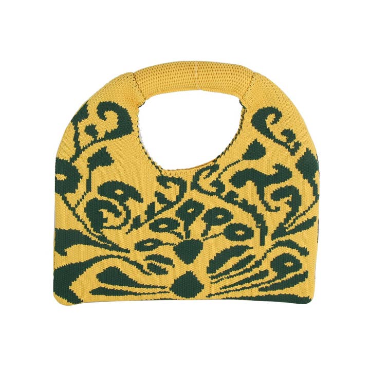 Handbag Factory Corp - Wholesale Top Handle Bag - Women's - Abstract Knit Top Handle Bag