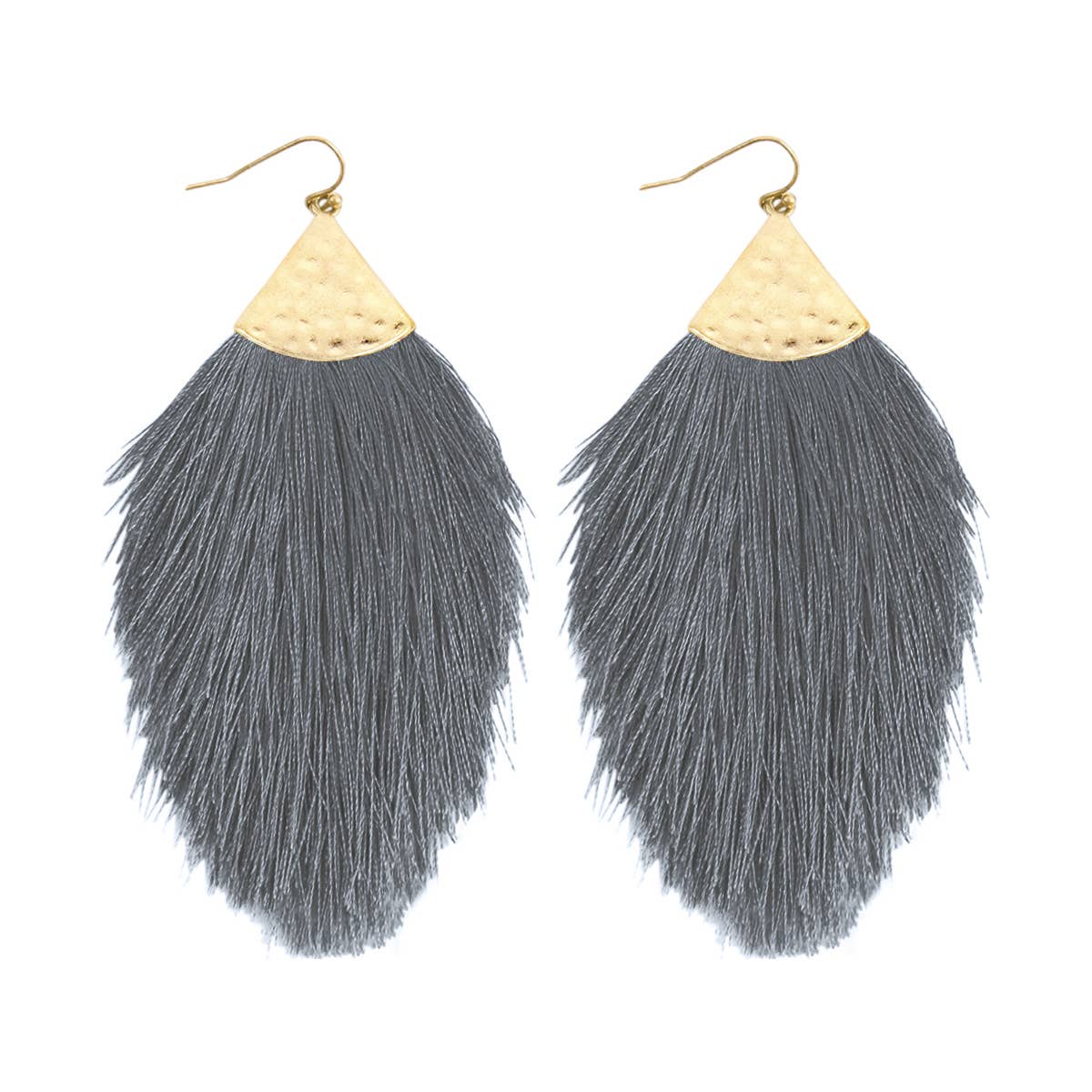 MYS Wholesale Inc - Wholesale Tassel Earrings - Tassel With Hammer Metal Hook Drop Earrings10
