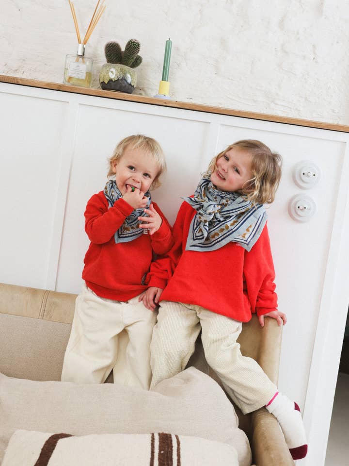 Lenço adulto Dheli Cornflower 100 cm por atacado de SO FAMILY