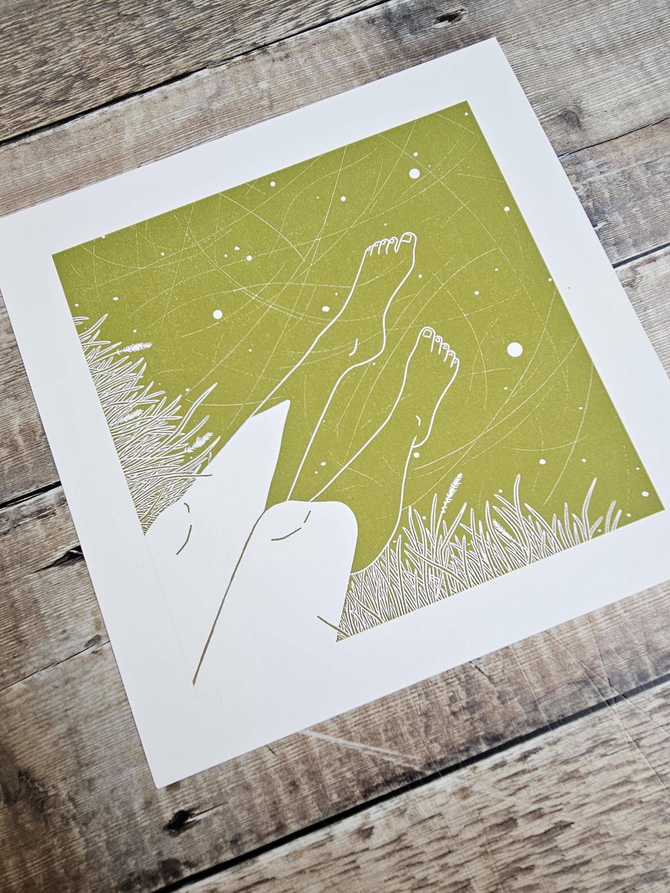 Flotsam Prints - Wholesale Art Print - Toes In The Water - Archival Quality Giclée Print3