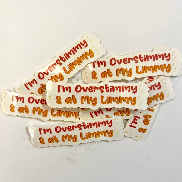 Autocolante Overstimmy por atacado de Southpaw Draws