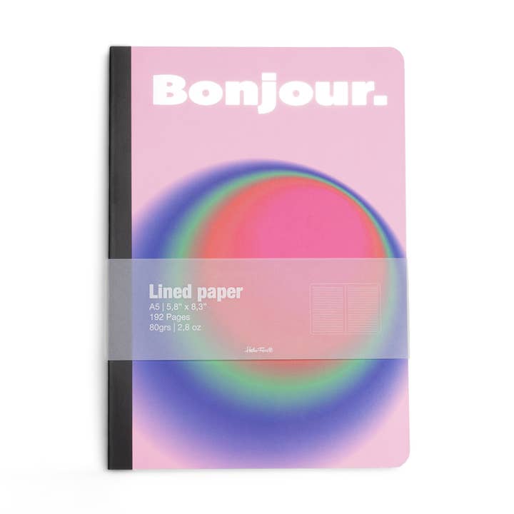 PINK BONJOUR A5 NOTEBOOK HF for wholesale by Helio Ferretti