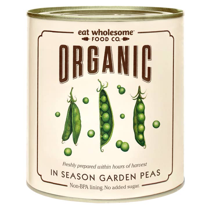 In Season Organic Garden Peas 340 g for wholesale by Eat Wholesome