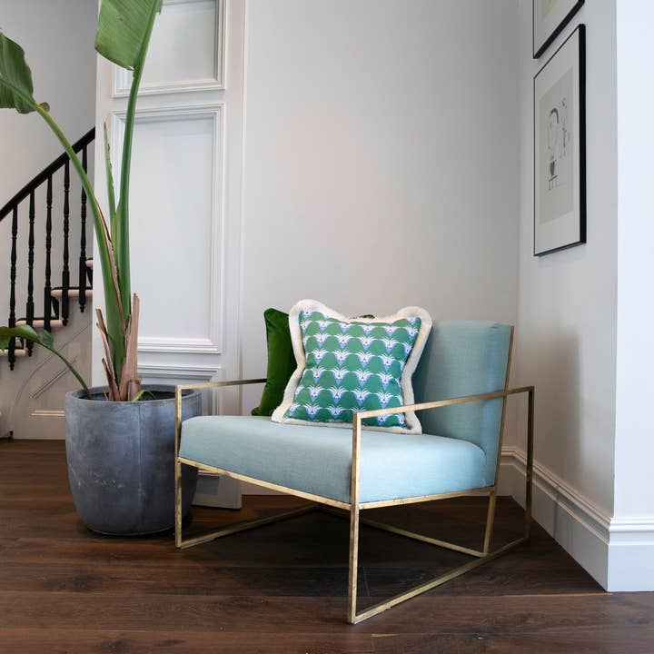 The Nightingale Green met franjes voor wholesale door Evie and Skye Limited