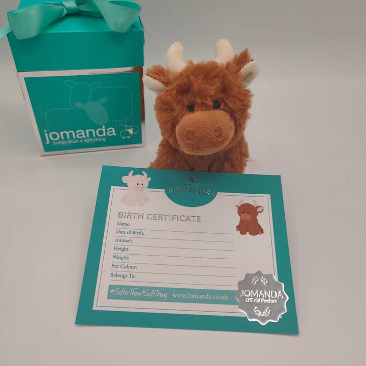 Jomanda Soft Toys & Accessories - Wholesale Stuffed/Plush Toy - Kids & Baby - Birth Certificate for your Jomanda Soft Plush Toys