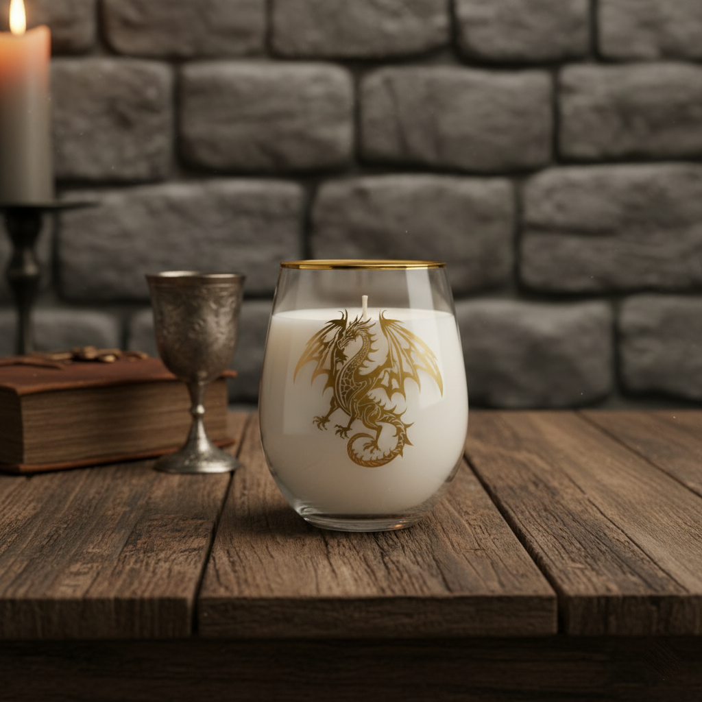 Luminate 365 Candles – wholesale Jar/filled candle – The Golden Wyvern Chalice Candle0