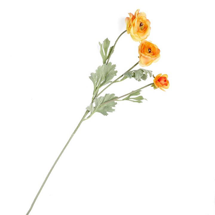 Factory Direct Craft - Wholesale Artificial Flowers - 25" Artificial Ranunculus Silk Flower Stem