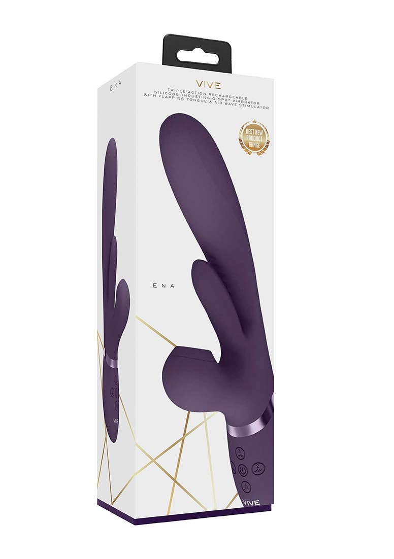 Shots - Wholesale Sex Toy - Ena - Thrusting G-Spot Vibrator With Flapping Tongue6