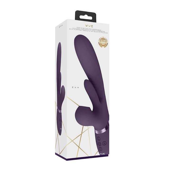 Shots - Wholesale Sex Toy - Ena - Thrusting G-Spot Vibrator With Flapping Tongue6