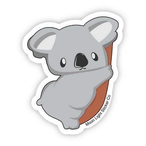 Adesivo Koala per la vendita all'ingrosso da parte di Moon Light Sticker Co