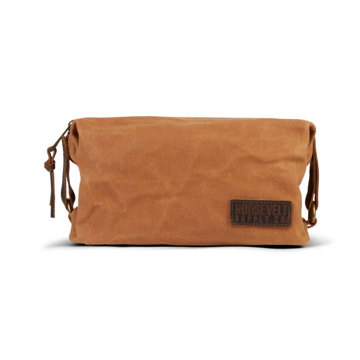 Roosevelt Supply Co. - Wholesale Toiletry Bag - Men's - Waxed canvas toiletry bag