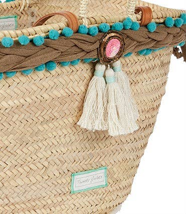 Twenty Violets – wholesale Beach bag – Medium Large Natural S'Agaro Carrycot - 53 x 30 cm2