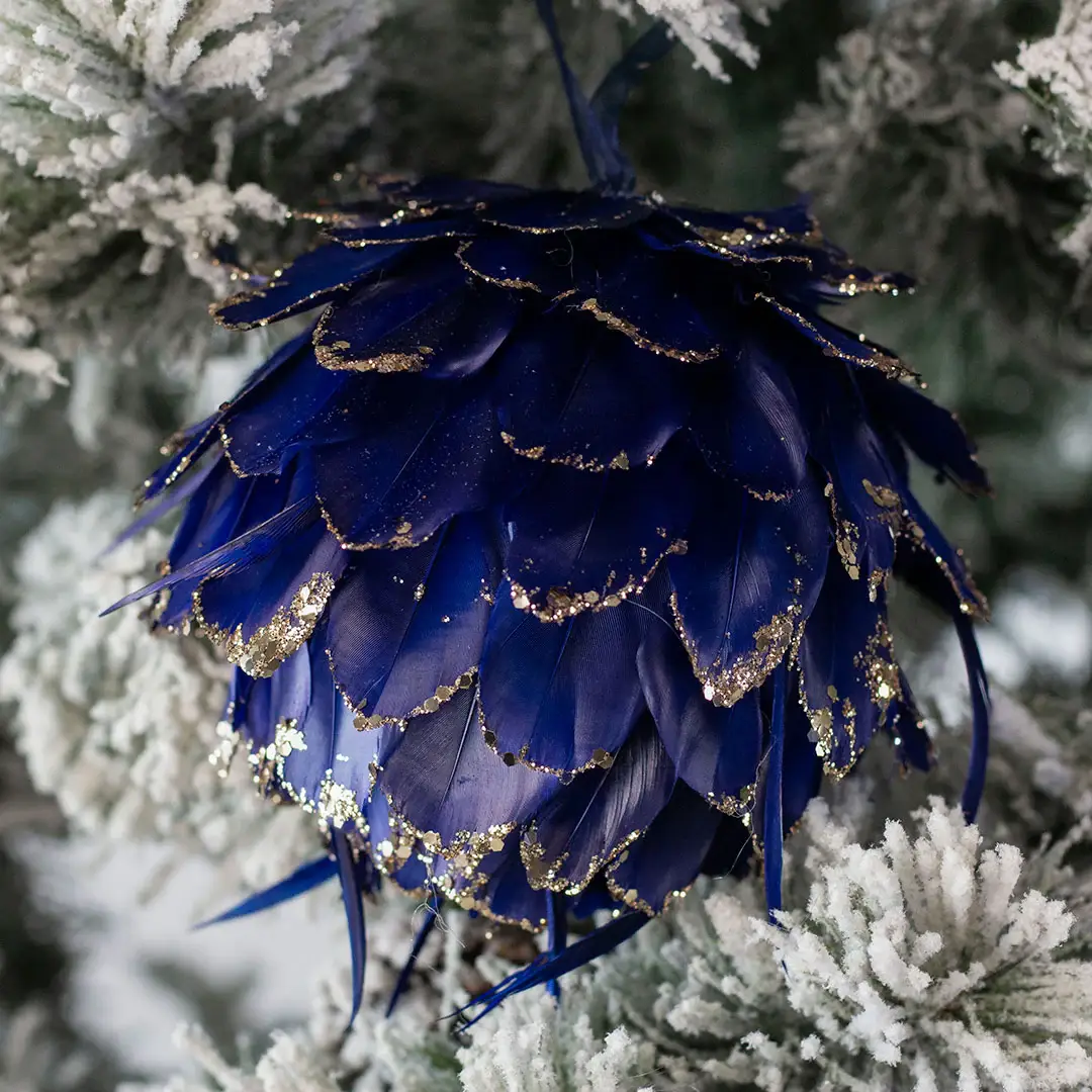 Zucker Feather Products – wholesale Ornament – Navy Blue Christmas Ornament10