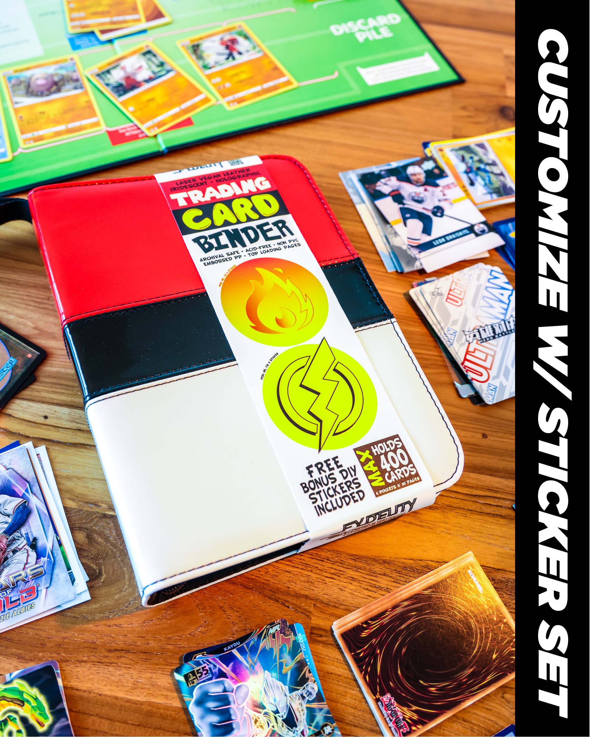 Fydelity - Wholesale Binder - 44041: Trading Card Binder | Max (400pcs) | Belt Ball Patent6