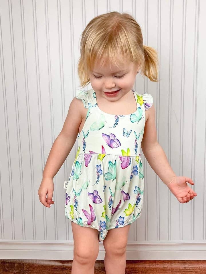Lucy Bubble Romper for wholesale by Ellie K’s Closet Co.