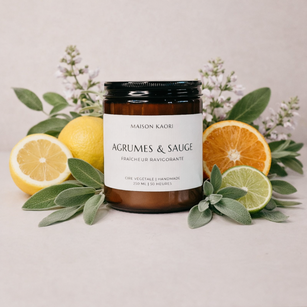 Maison Kaori - Wholesale Jar/Filled Candle - Scented candle - Citrus & Sage2
