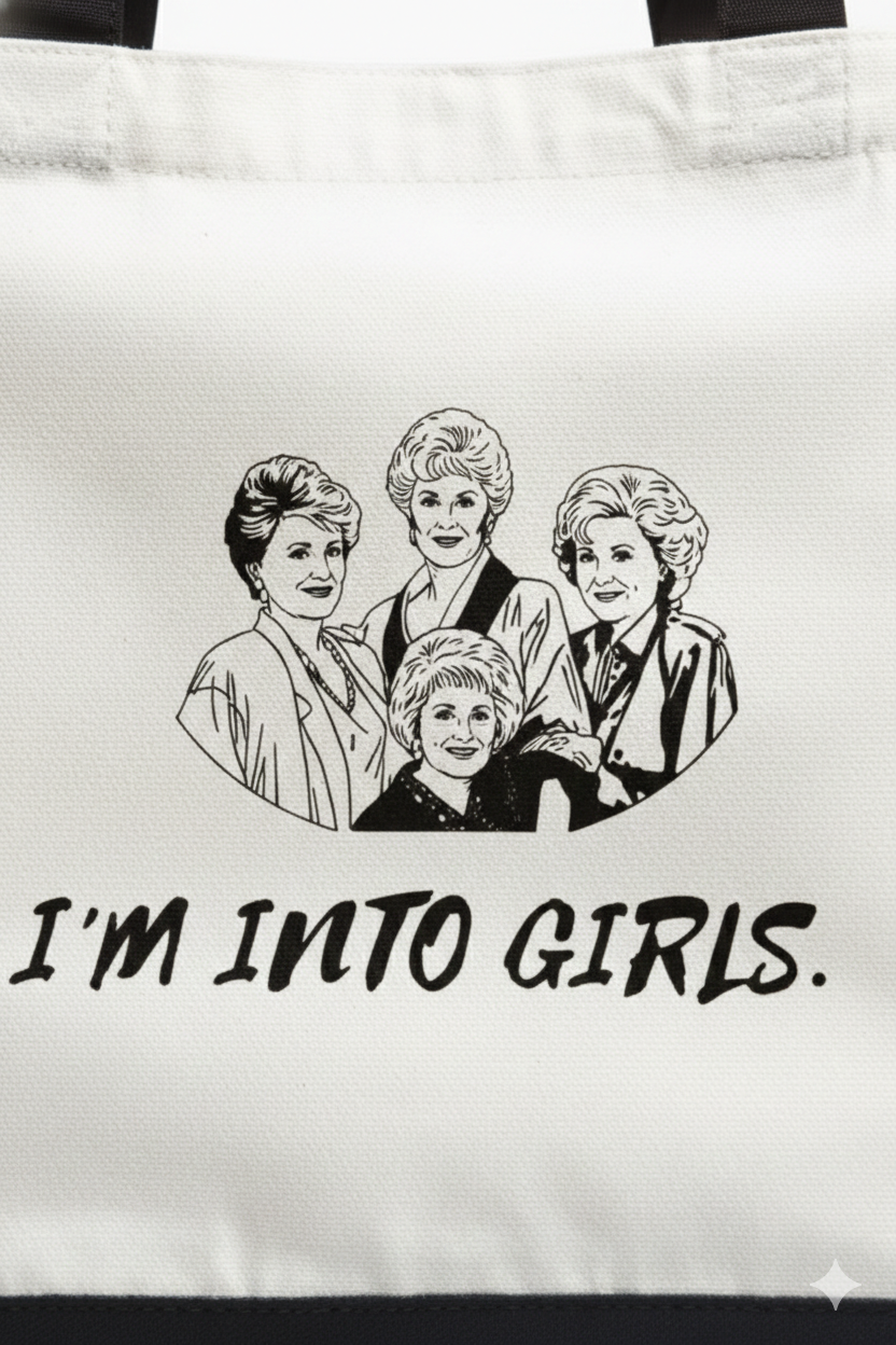 Very Gay. Very Busy. - Wholesale Tote Bag - Unisex - I’m Into Girls Golden Girls Canvas Tote2
