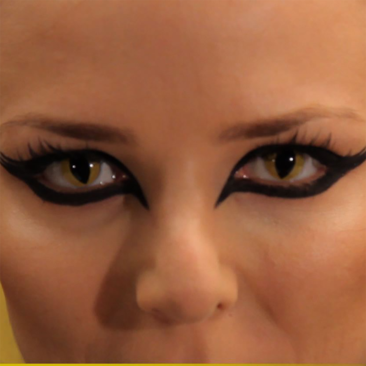 Moon Makeup - Wholesale Contact Lenses - Yellow Cat Contact Lenses3
