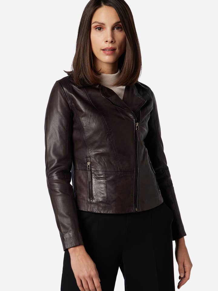 Ricano – Großhandel Lederjacke – Damen – Damen Lederjacke Sally-Premium Lamm Leder