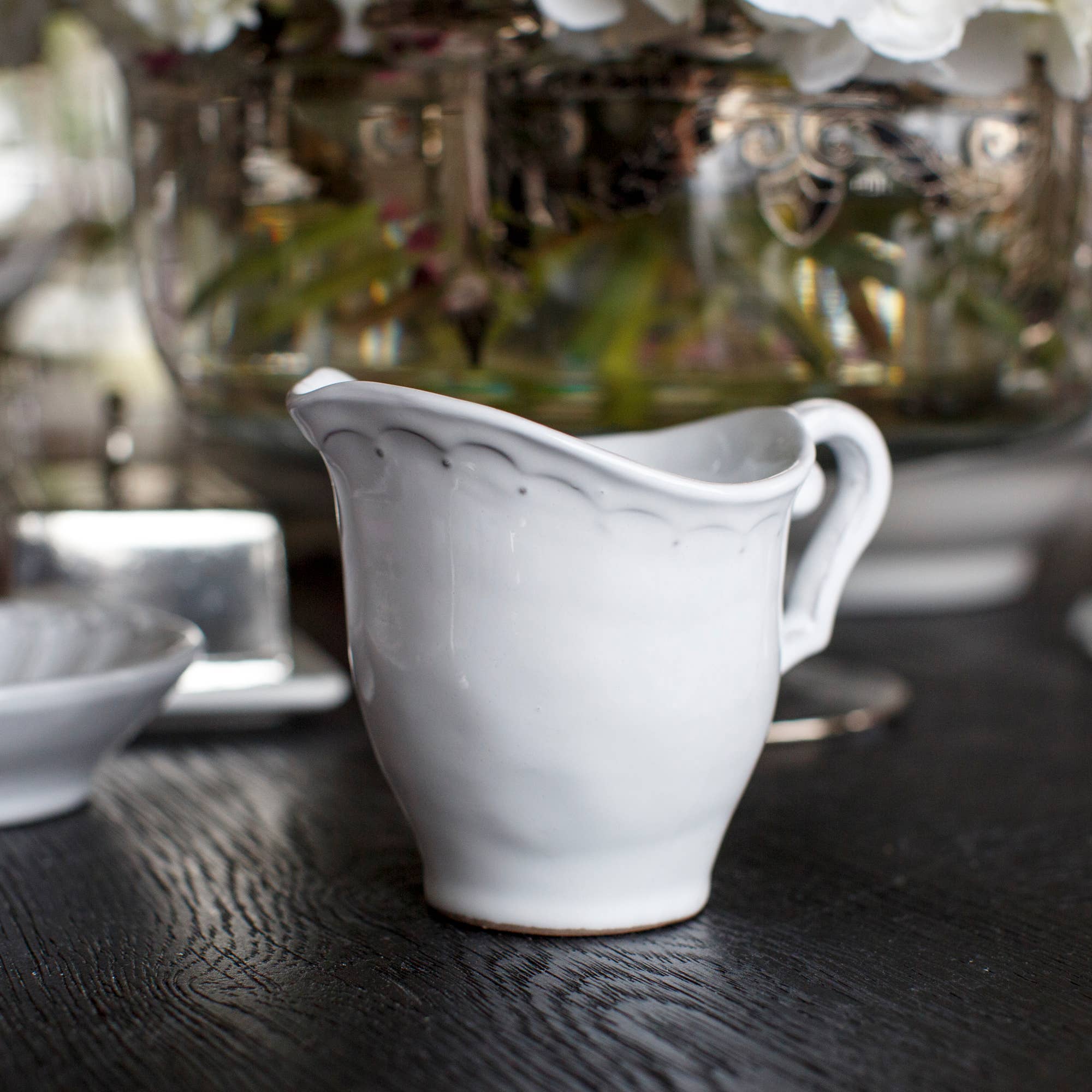 Arte Italica & Crown Linen Designs - Wholesale Creamer - Bella Bianca Creamer2