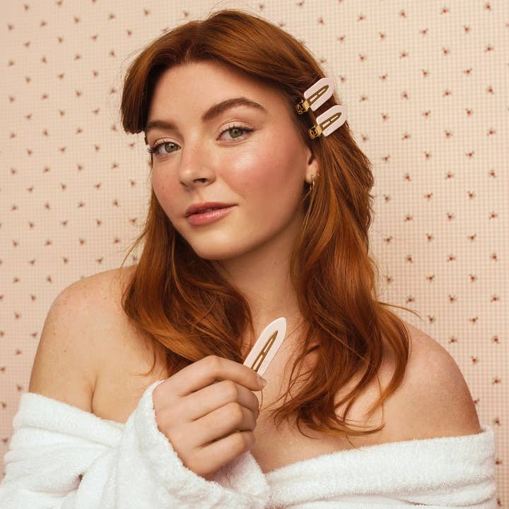 Pixie woo – Clips para cabelo - Mulher por atacado – Clipe sem vincos de 4 peças0