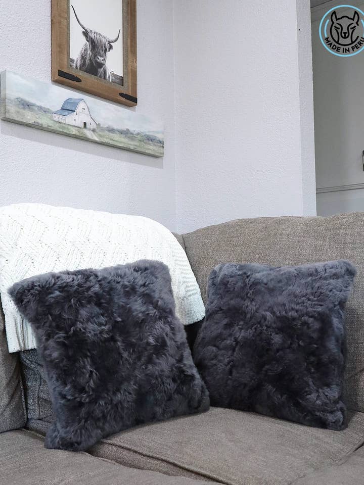 Gray - 100% Alpaca Fur for wholesale by Circle Textile