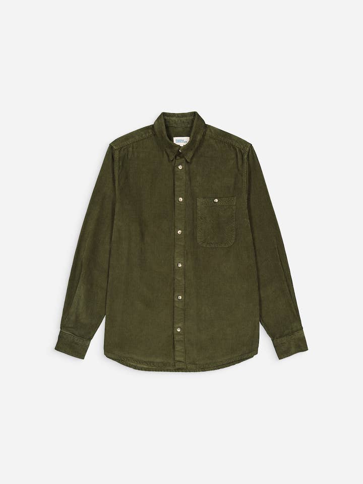 Surchemise Velours côtelé recyclé Kaki pour la vente par paname collections