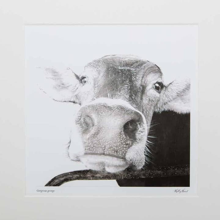 Impresión montada de edición limitada - Gorgeous George para venta al por mayor de Kelly Hood Art & Design Studio