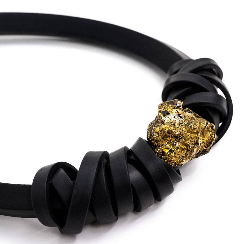 Frank Ideas - Wholesale Choker/Collar - Futuristic style, short rubber necklace BEJEWELLED2