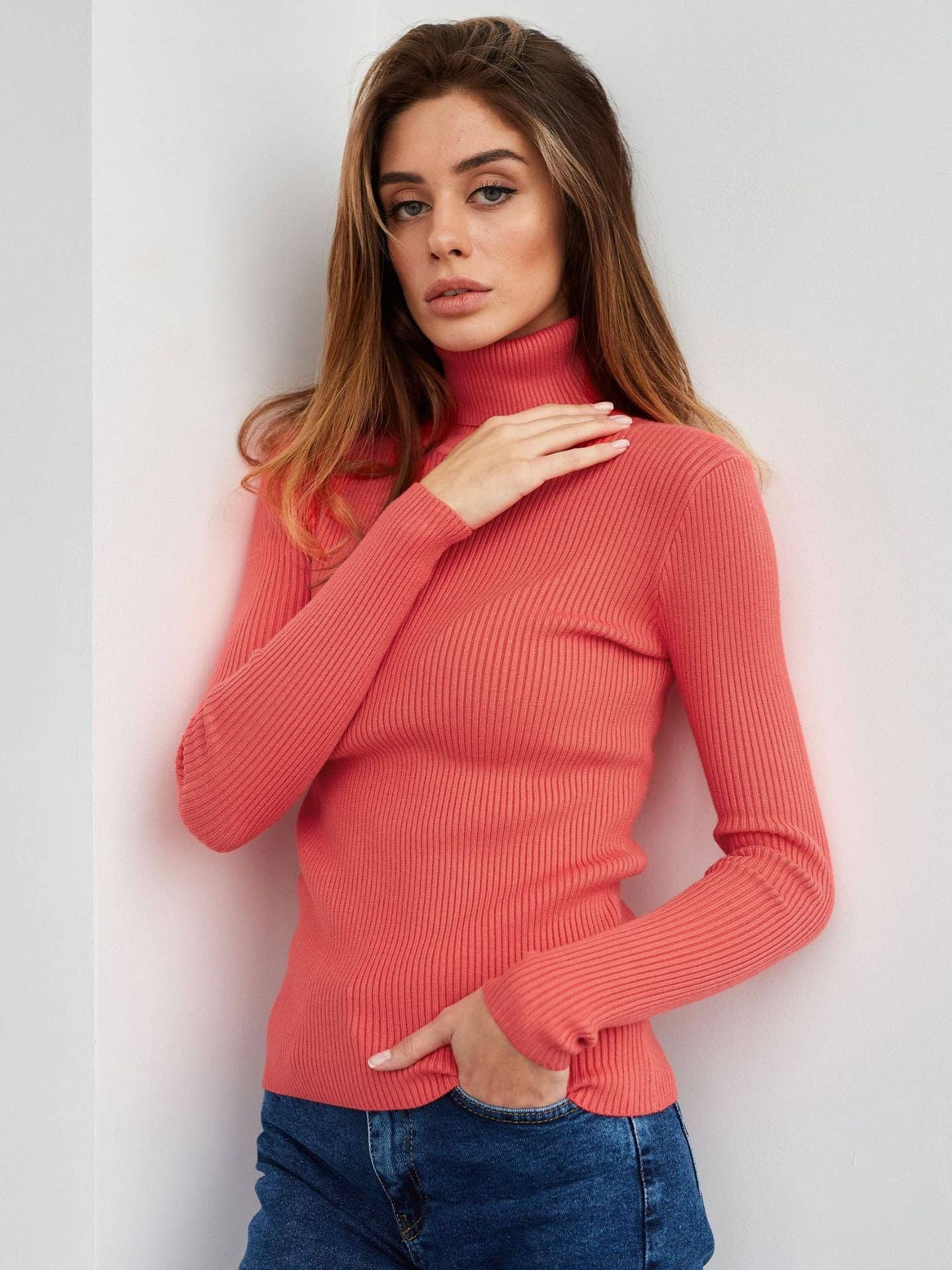 Marayn - Wholesale Knit Sweater - Women's - 2025 Autumn Amazon Chic Turtleneck Knit Pullover Sweater7