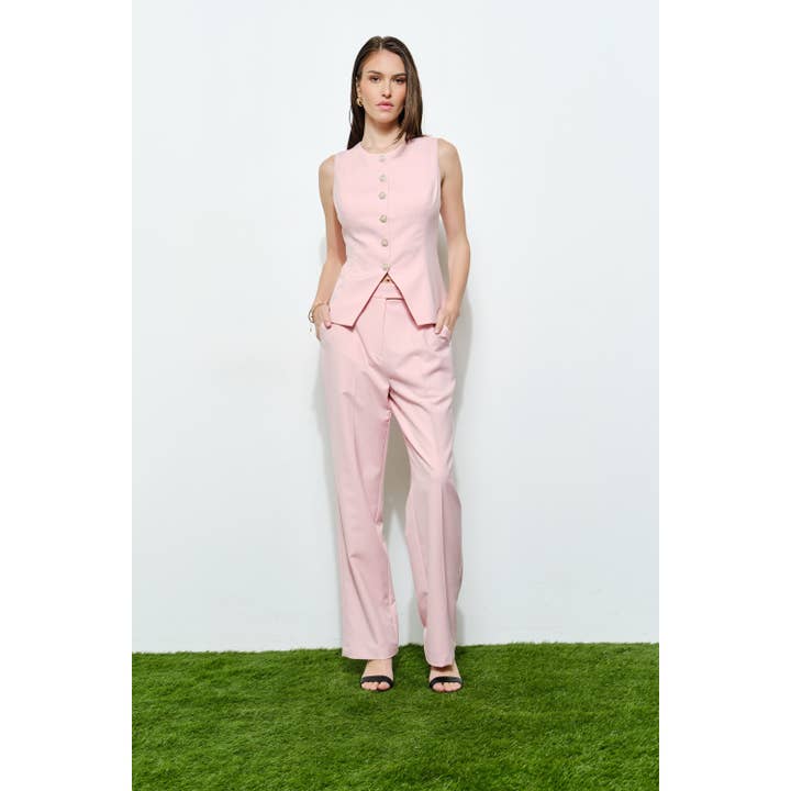 Luxe Slim Fit Long Pants with Side Pockets for wholesale by INA