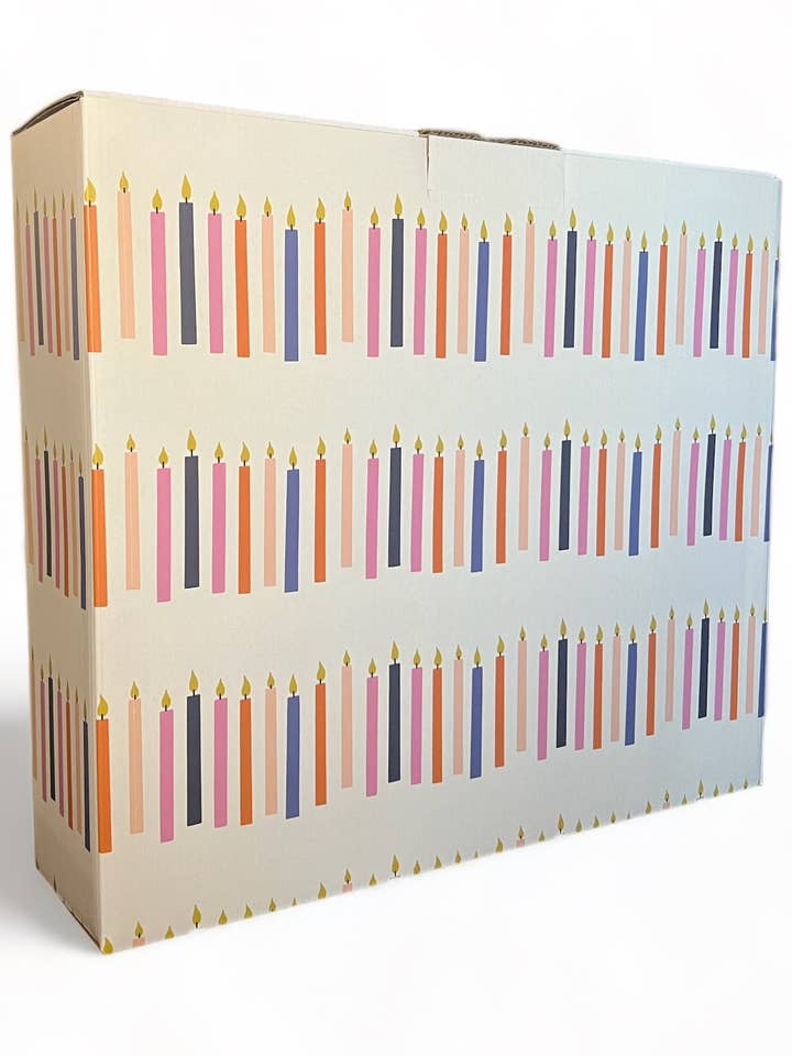 Large Birthday Candles Shipping/Gift Box for wholesale by Crate Collectives