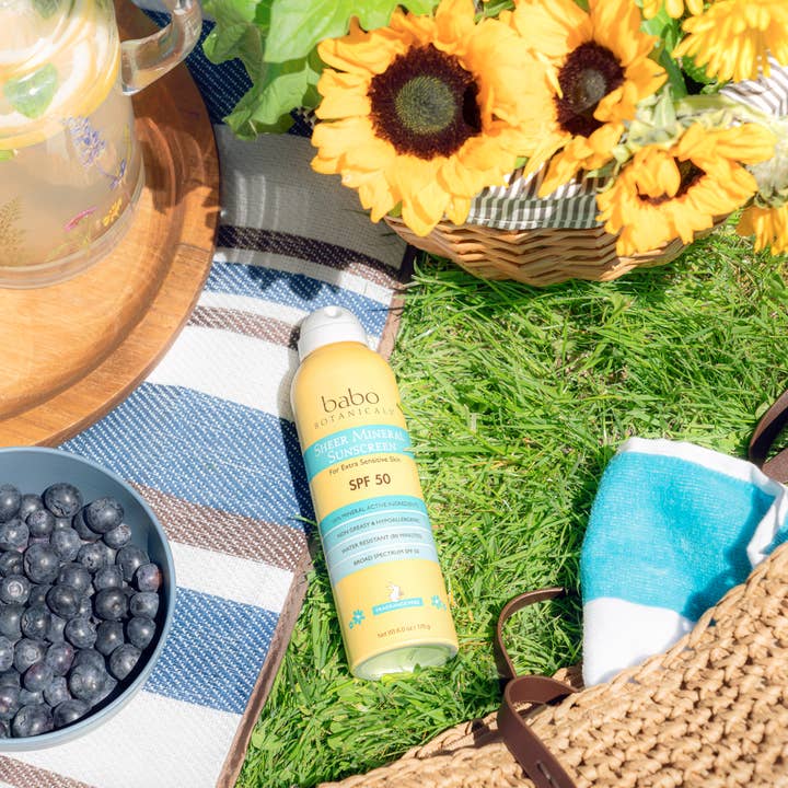 Babo Botanicals - Wholesale Sunscreen - Super Shield Mineral Sunscreen Spray SPF509