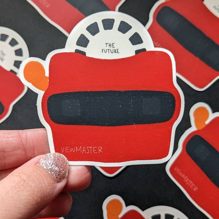 Viewmaster Retro Sticker (Matte + Weather-resistant) and other Purchase Wholesale a brighter year. Free Returns & Net 60 Terms on Faire trending on Faire.