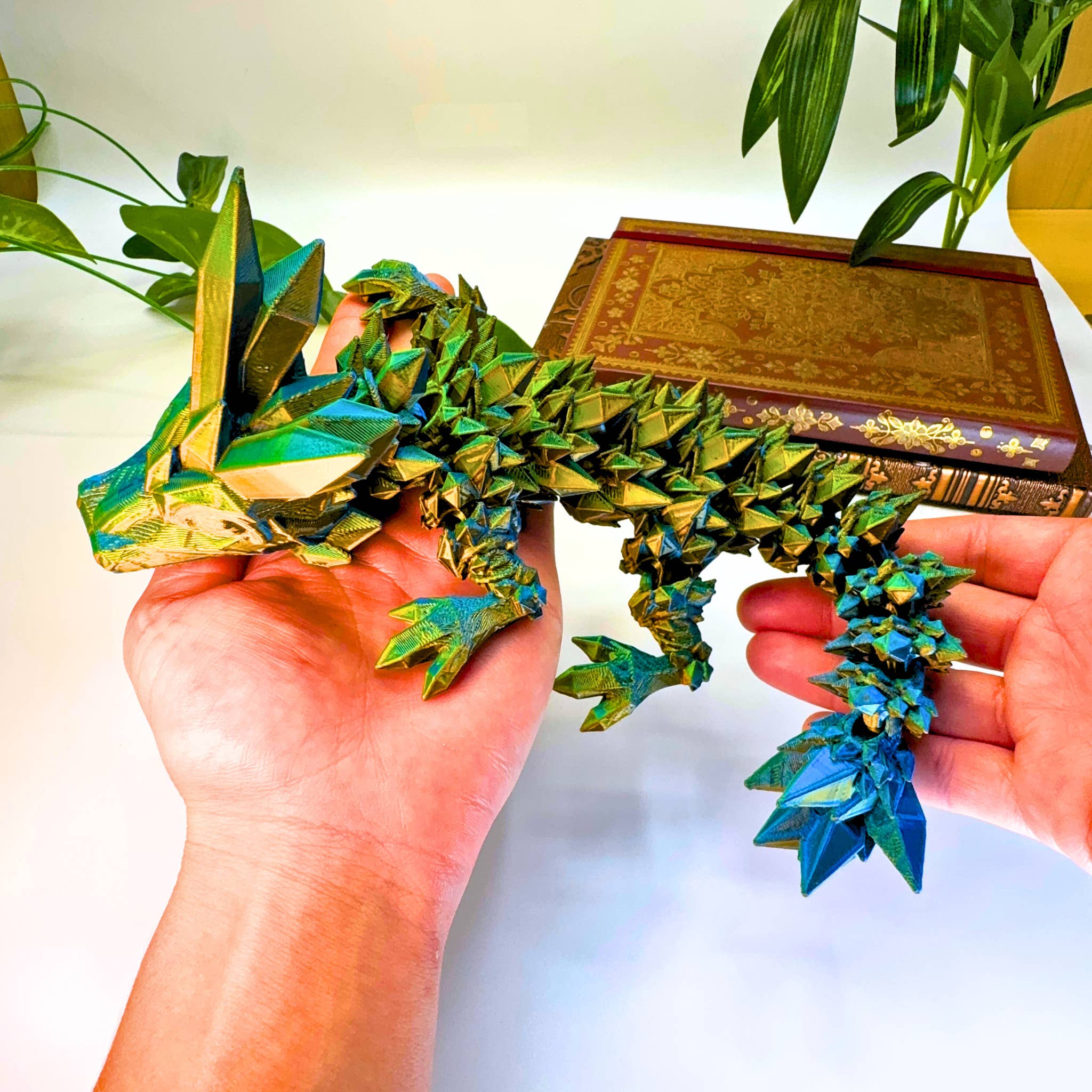 12IN Baby Crystal Dragon Fidget Toy Decor, 3D Printed for wholesale by Dragon Fidgets