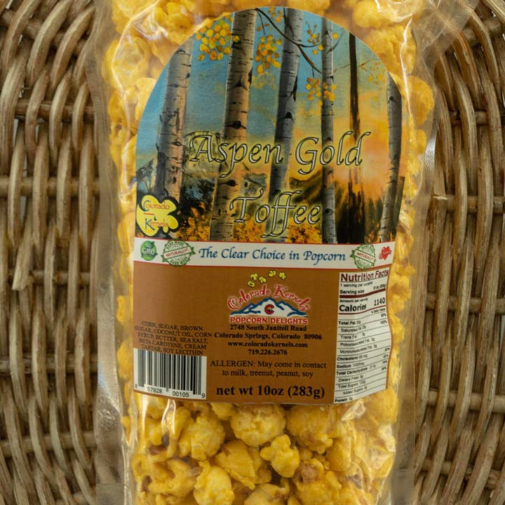Colorado Kernels - Wholesale Popcorn - Aspen Gold Toffee Popcorn