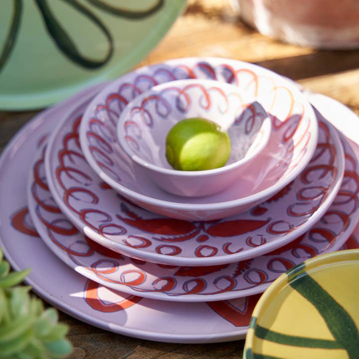 Couleur Nature - Wholesale Bowl - Amalfi Berry Bowl Pink - 4.5" Diameter - 6.4 fl oz7