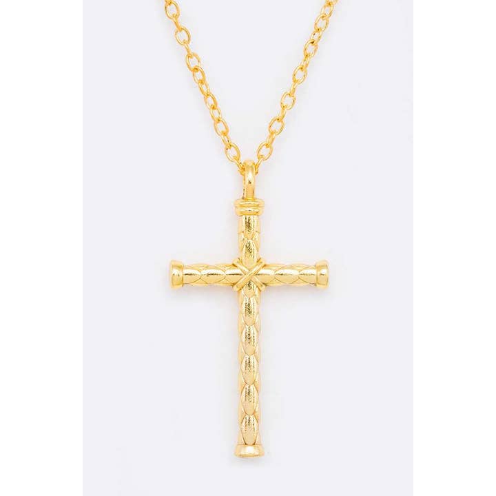 Stainless Steel Cross Pendant Necklace for wholesale by LA Jewelry Plaza