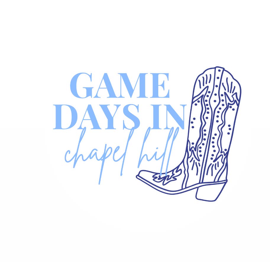 Ella Blue Boutique - Wholesale Lapel Pin/Button - UNC - Game Days In Chapel Hill