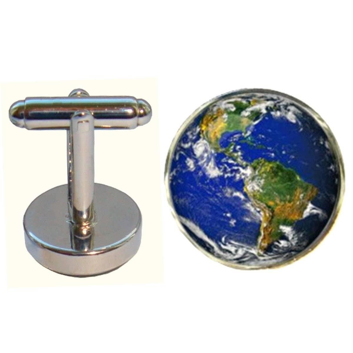 Bassin And Brown - Wholesale Cufflinks - Planet Earth Cufflinks - Blue.Green4