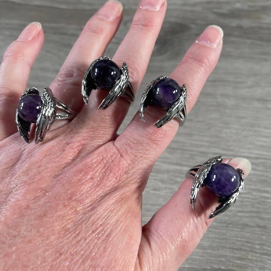 Keystone Crystals - Wholesale Cocktail/Statement Ring - Assorted Gemstone Rings in Pot Metal – Mixed Sizes23