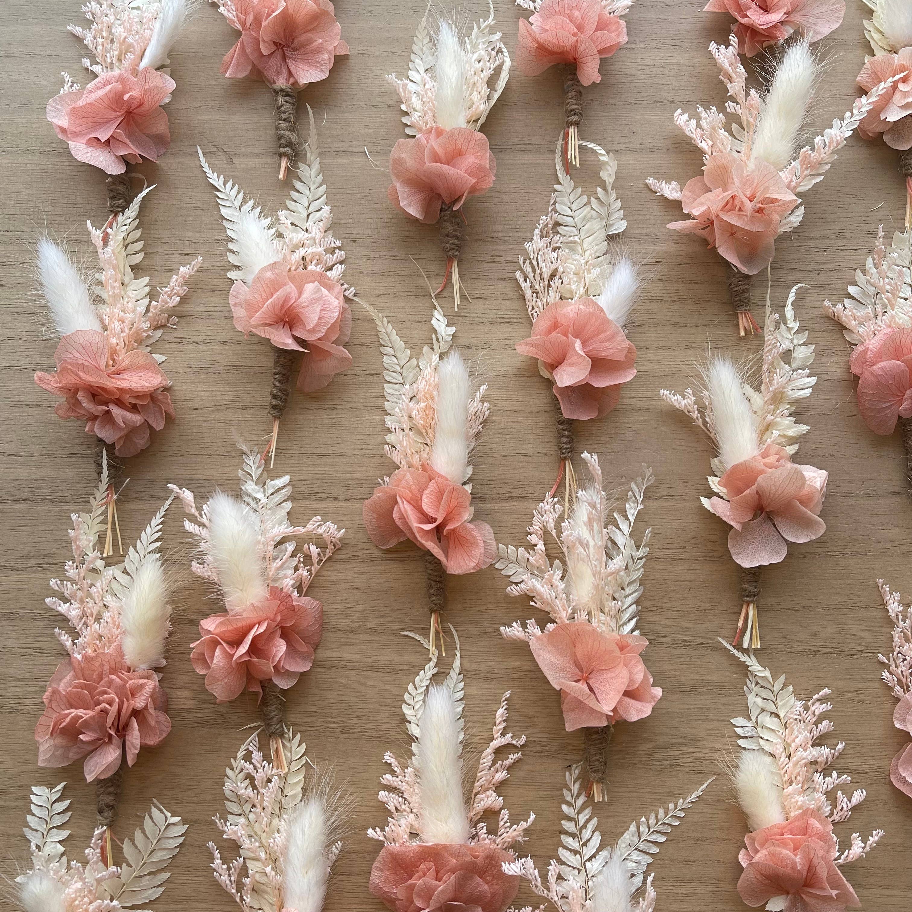 Blød lyserød Tørret Blomsterarrangement Soft Pink for engroshandel på Faire1