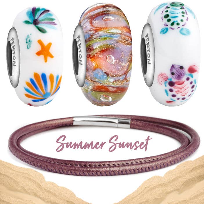 "Summer Sunset" Coastline Bead Bundle for wholesale by Fenton Glass Jewelry