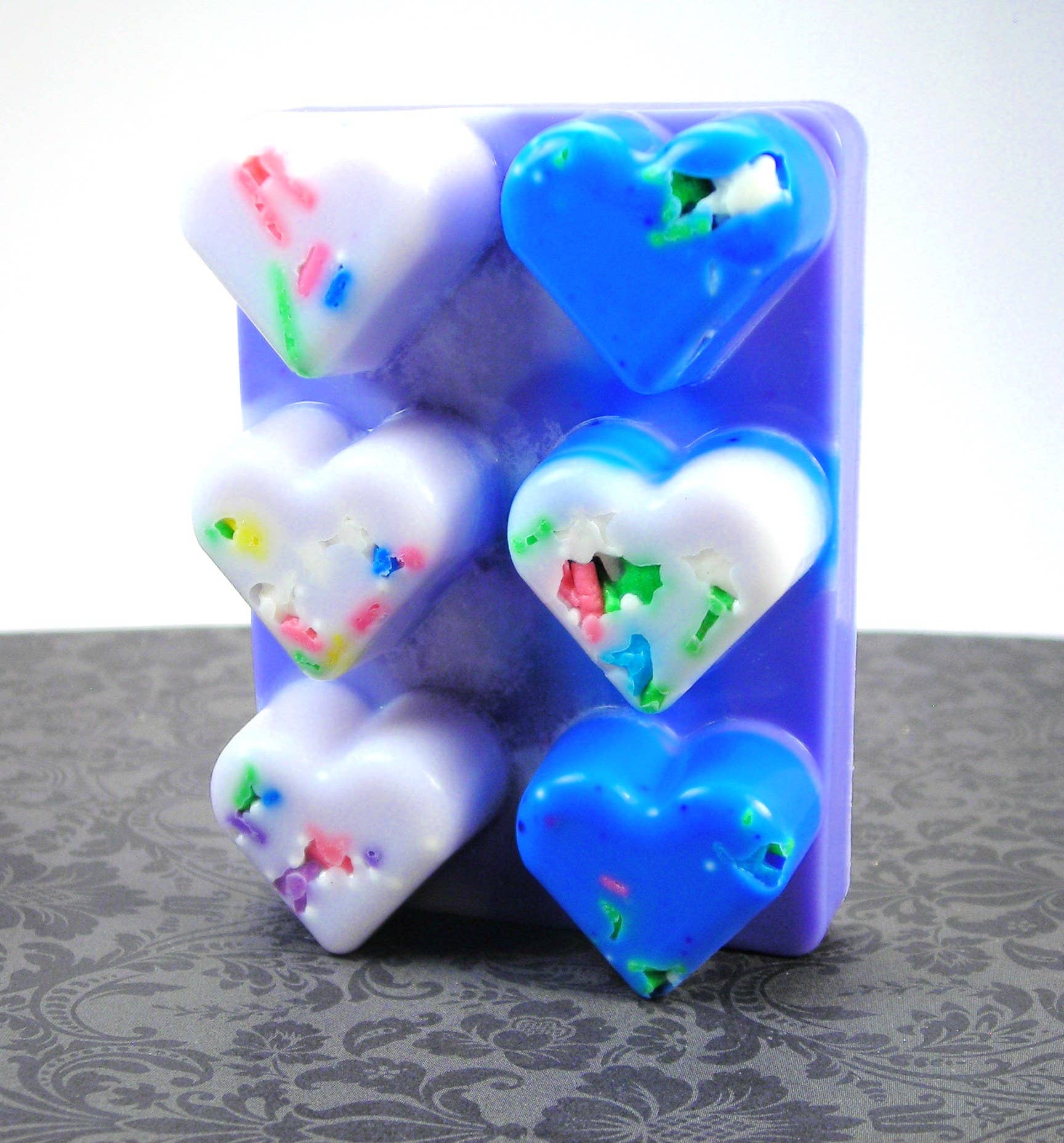 Chubby Chico Charms - Wholesale Wax Melt - Mermaid Farts heart shaped sprinkles Wax Melts sugarplums3