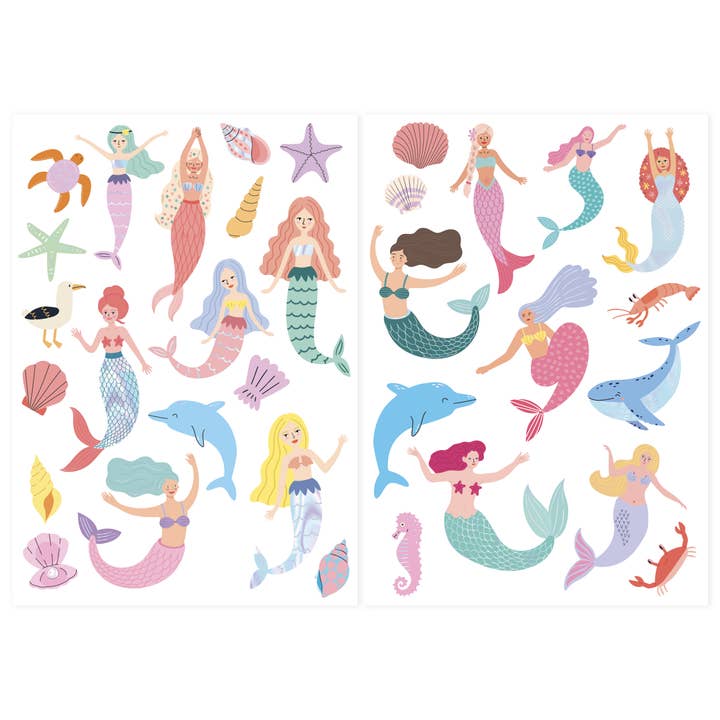 La Petite Épicerie - Wholesale Temporary Tattoo - Kids - Tattoo Pouch - Mermaids1