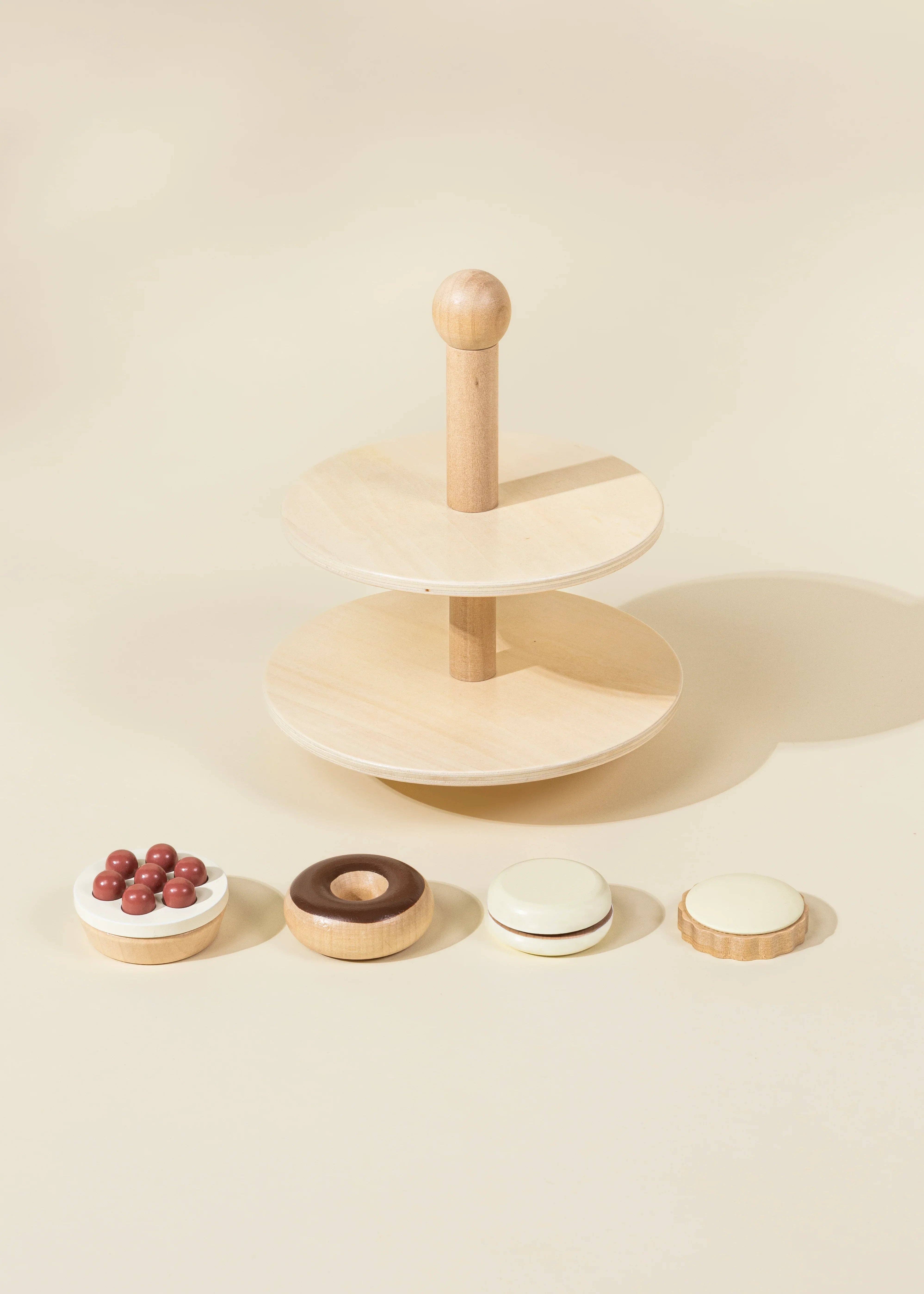 Coco Village - Wholesale Wood Toy - Kids - Wooden Desserts Tower5