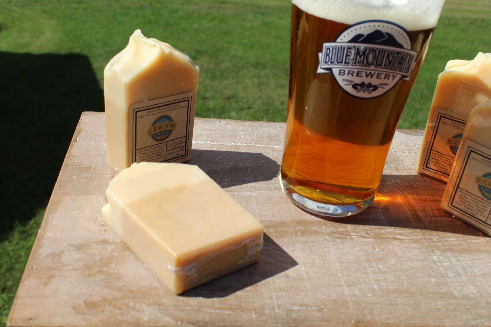 Wicked Bubbles LLC - Wholesale Bar Soap - Classic Lager Beer soap-Blue Mountain Brewery2